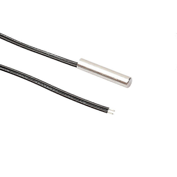 5 stk NTC 10k 1% 3435 Termistor Temperatursensor Sylinderprobe 0,5m Ledning