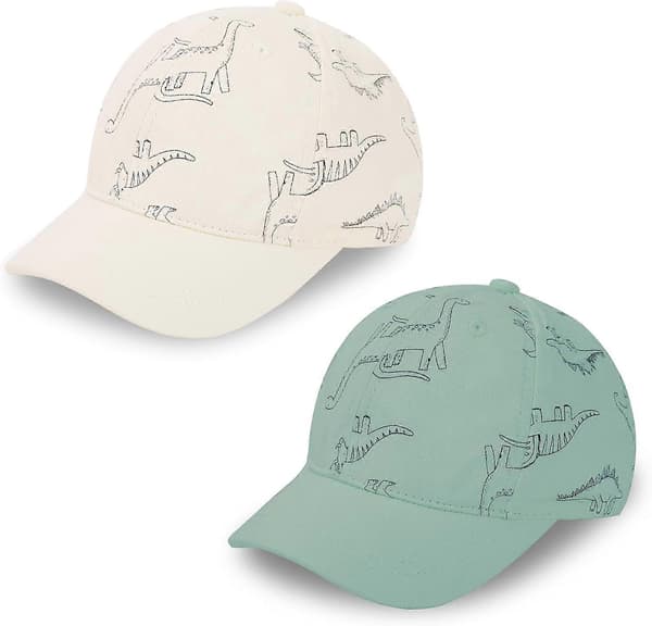 2-pack småbarnsbasebollkeps Babybasebollkeps Barn Pojkar Flickor Dinosauriehattar Spädbarnsbasebollkeps 0-6 år