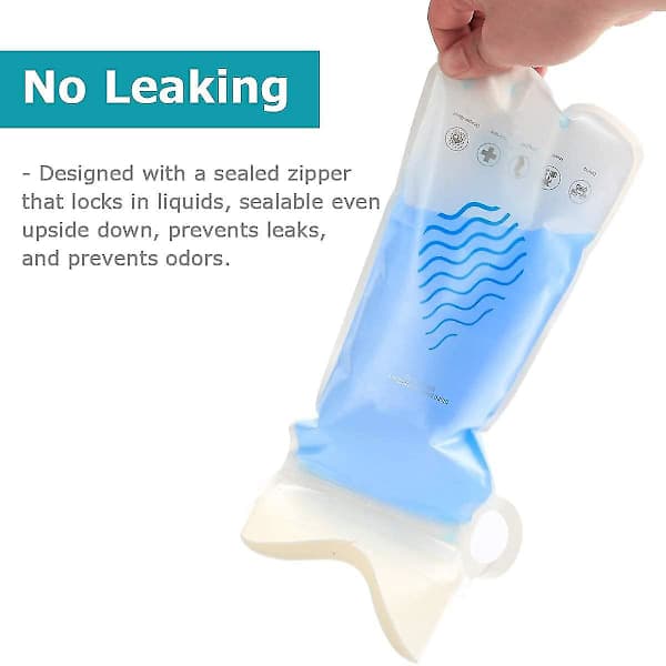20-pakning 700 ml engangs urinalposer, campingtisseposer