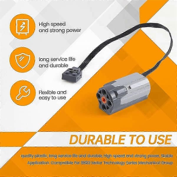 8883 Power Functions Elektrisk M-Motor Byggeklods til Teknisk Montering gray
