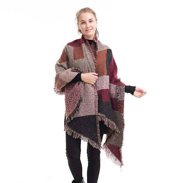 Pashmina-huivi, lämmin huivi, paksu huivi naiselle