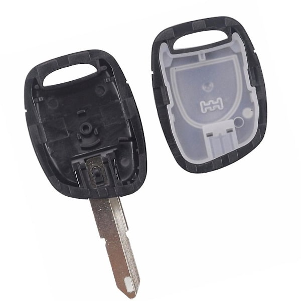 1 knap Bil fjernbetjening nøglering Cover Case til Renault Twingo Clio Kangoo Master Black