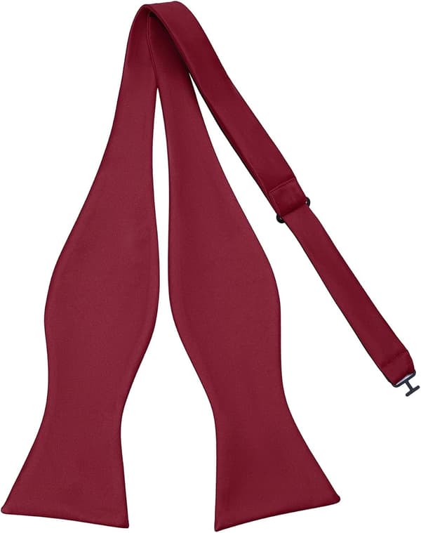 2 stk. bordeaux. Herre Solid Slips Bind Selv Slips Smoking og Bryllupsslips