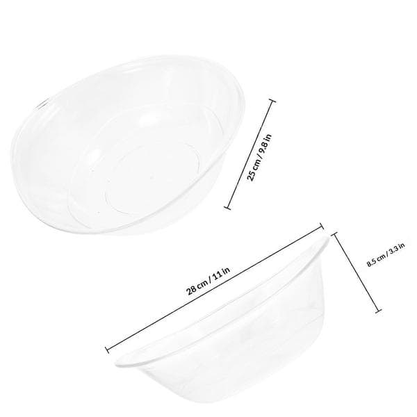 Multifunktionel gennemsigtig plastikvaskebalje til ansigtsrensning