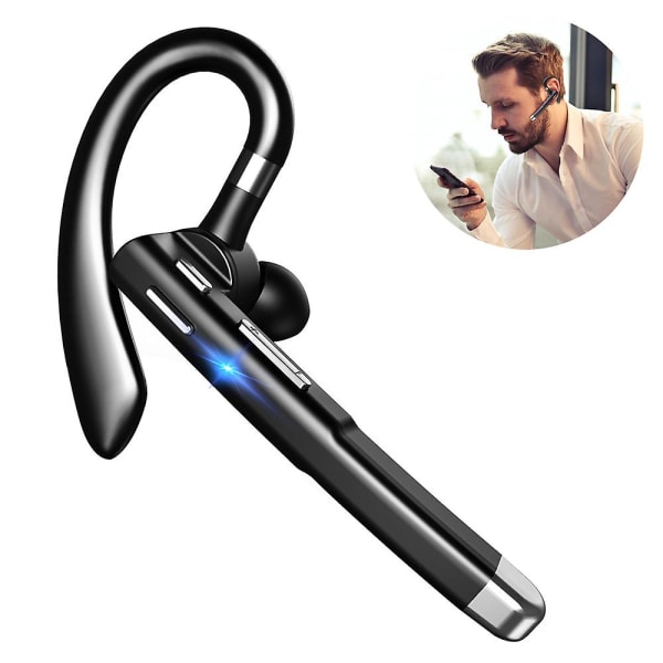 Bluetooth headset til mobiltelefon, V5.1 Bluetooth trådløst ørestykke headset med cvc 8.0 støjreducerende mikrofon til kørsel/forretning/kontor, compat