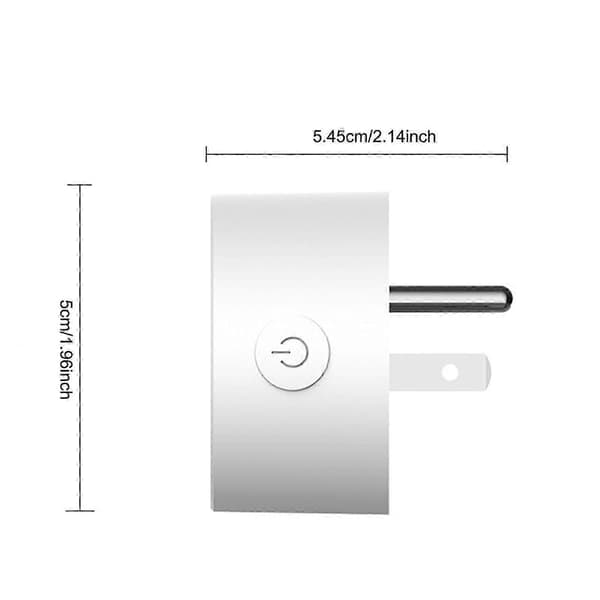 Trådløs Smart Stikkontakt US 110V 10A Stik Professionel Diameter 5cm App Kontrol