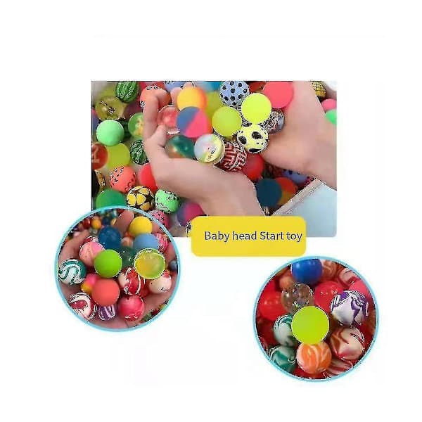50 st studsbollar leksaker 25 mm färgglada studsbollar barn utomhus sport elastiska boll leksaker