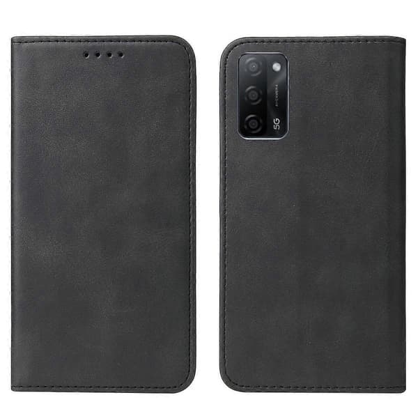 Magnetiskt läderfodral för OPPO A53s 5G Black