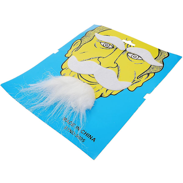 Kolmiosainen uutuus Halloween-asu itseliimautuvat tekoeyebrows parta viikset Goatee Kit Facial Hair Cosplay Props naamiointi koriste Masque