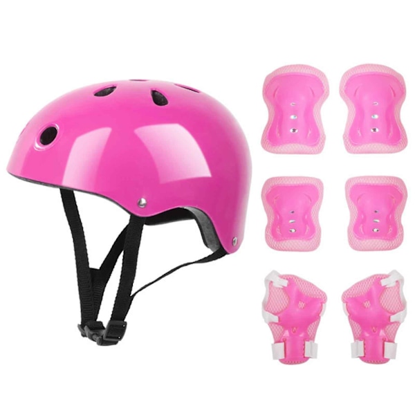 2024 Children Helmet Knee Elbow Pad Cycling Skate Bike Protecs