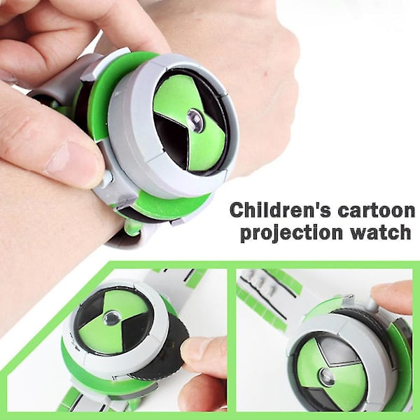 Anime Projector Watch Ben 10 Omnitrix The Protector Of Earth Alien Force Kids Armbåndsur Legetøj til børn Gave