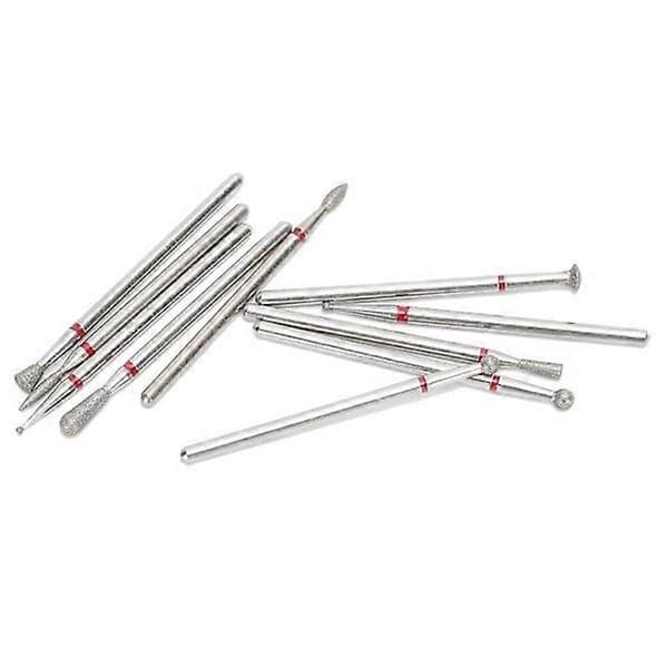 10 stk. negleboremaskine bits bur slibemaskine multi form fræsning fjernelse polering manicure værktøjer.
