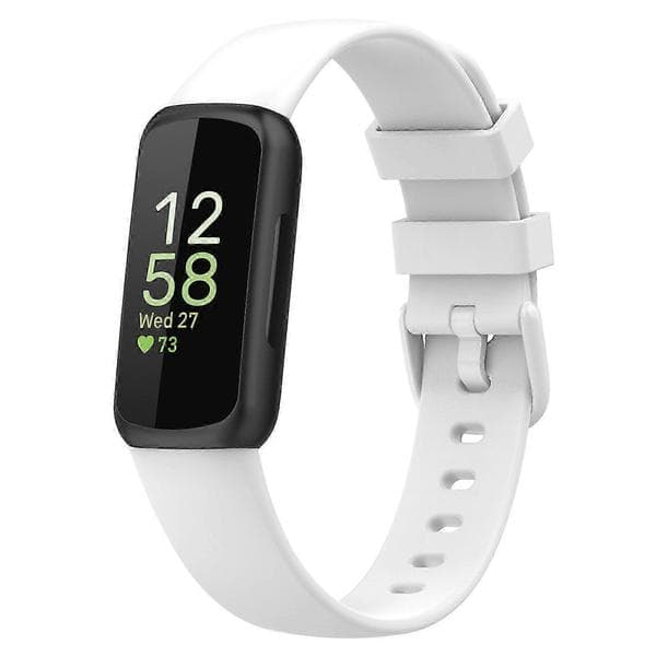 Fitbit Inspire 3 Kompatibel Silikon Klokkereim White