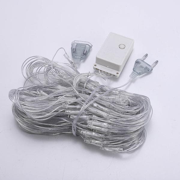 6m x 4m 672 LED Net Light String, Waterproof and Dimmable, Suitable for Christmas Decorations and Events.
