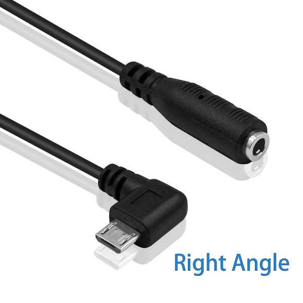 Mikro usb til 3,5 mm jack lydadapterkabel