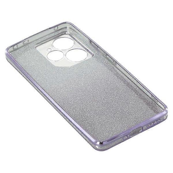 Deksel til Realme Neo7 5G med ringstativ, TPU, blomster, gradient glitter Purple