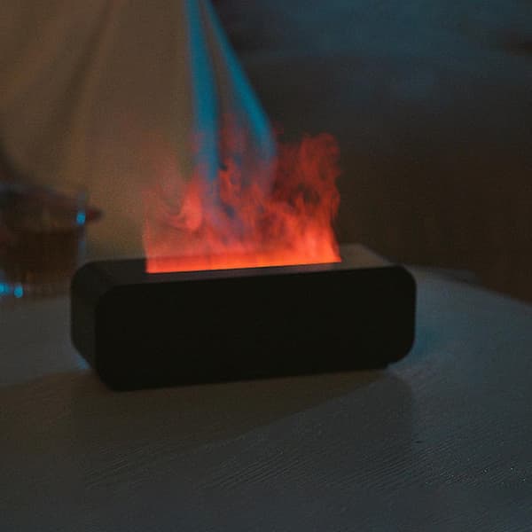 Oppgradert 7-farget lys aromaterapi-diffuser multifunksjonell aroma-diffuser med nattlys for kontoret White