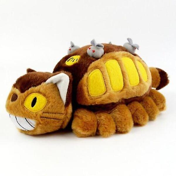 Anime Studio Ghibli Min nabo Totoro Cat Bus Plysj Leke Myk Utstoppet Kid Doll 55cm