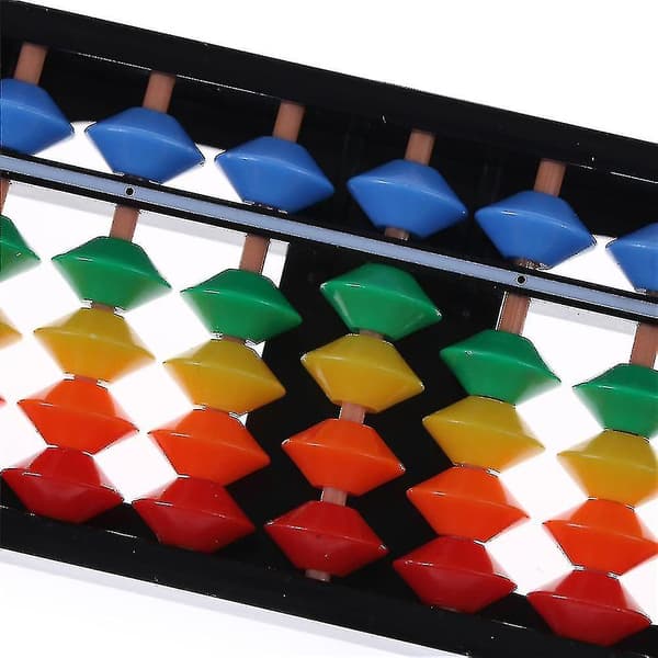 Mini Plast Abacus Aritmetikk 7 Siffer Barn Matematikk Abacus Leker
