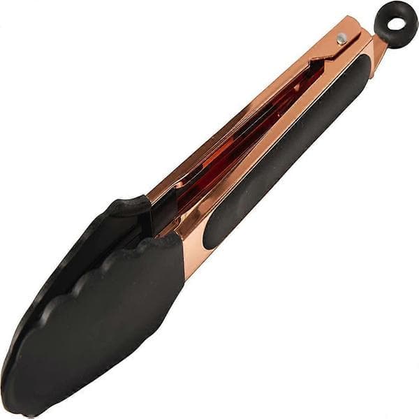 Kökstänger 9\" Silikontänger Premium Roséguld BBQ-tänger