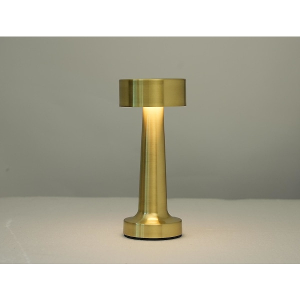 Retro Bar Skrivebordslampe Bærbar Led Skrivebordslampe Hotell Utendørs Nattbord Øyevern Med Touch Sensor Gold