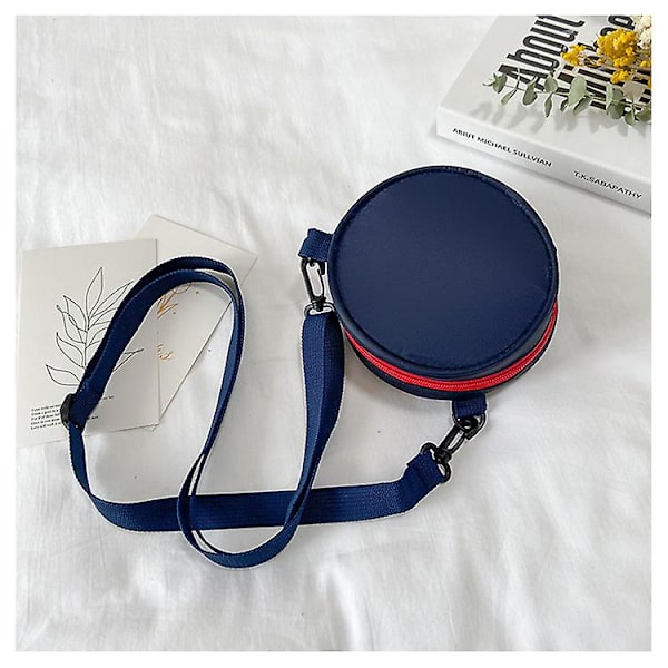 Kids Spiderman Captain America Mini Messenger Bag Olkalaukku Pyöreä Laukku Lahjat Dark Blue
