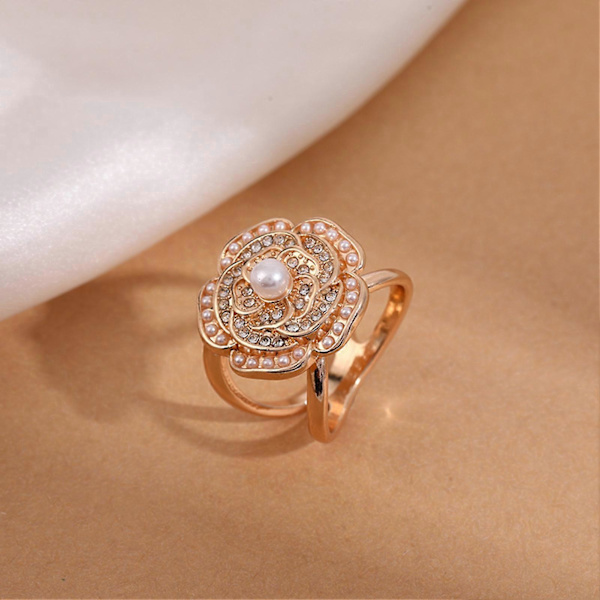 Sjalspänne – Blomform & Strass – för Kvinnor Silver