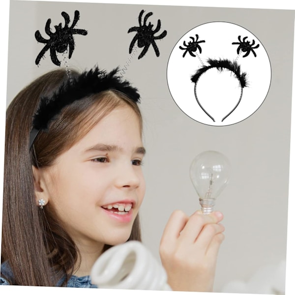 3-pack Spindelhuvudband Cosplay Hårclips Prestanda Huvudbonader Hårclips Tillbehör Spindel Hårclips Halloween Huvudbonader Kläder Bal Tillbehör