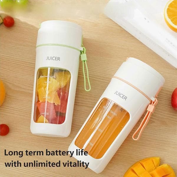 Juicer Blender Plaststruktur 1200mAh Batteri för Hemmagym Säkerhet Automatisk Avstängning Snabb Förberedelse Smoothie Maker Kopp 3 3