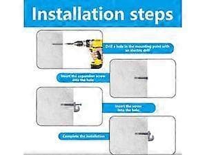 Wire Shelf Loop Clips - 20 stk. Hvite Nedveggklips for Garderobehyller