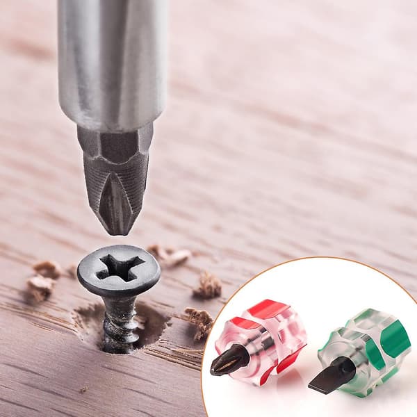 Minikryssmejsel Hög Hårdhet Underhållsskruvmejsel Reparationsmaterial för Vitvaror och Möbler 2PCs