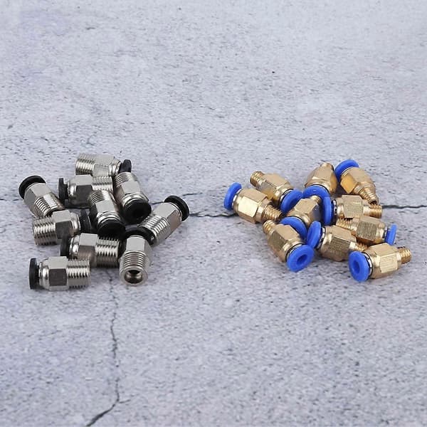 20 st raka pneumatiska kopplingar Push Connect för Bowden Ex 3D-skrivare PC4M10/PC4M6