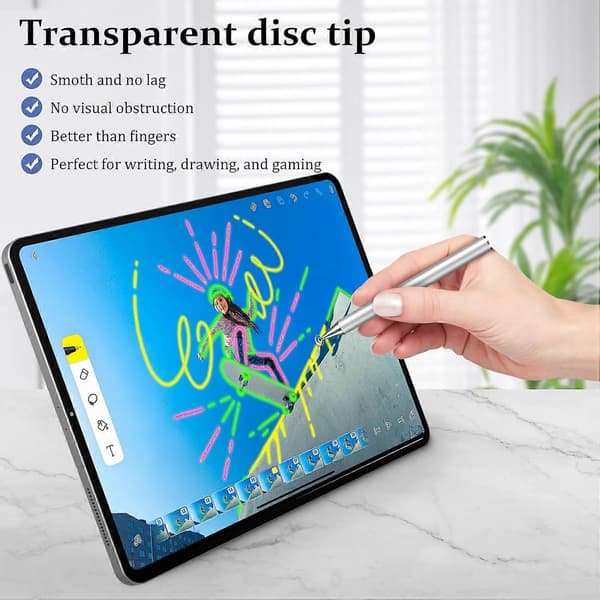 Pekstift för iPad, 5-pack Precision Disc-pekstift för pekskärmar, Universal hög känslighet & fin spets för iPad-pekskärm