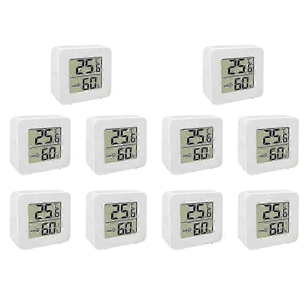 10X Mini Indendørs Termometer LCD Digital Temperatur Rum Hygrometer Måler Sensor Fugtighedsmåler Hjem
