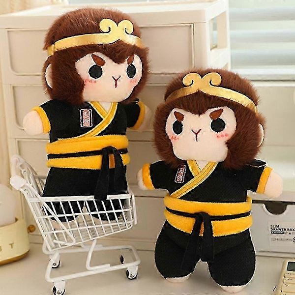 Black Myth: Goku legetøj - Sort Goku bamse, Monkey King bamse, Ape God bamse Black 25cm
