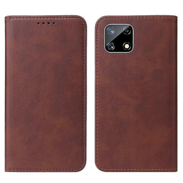 Magnetiskt läderfodral för Realme Narzo Brown