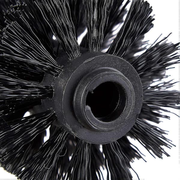 6 stk Toalett Erstatningsbørstehode Hvite Erstatningsbørster Diameter 8cm black 5pcs