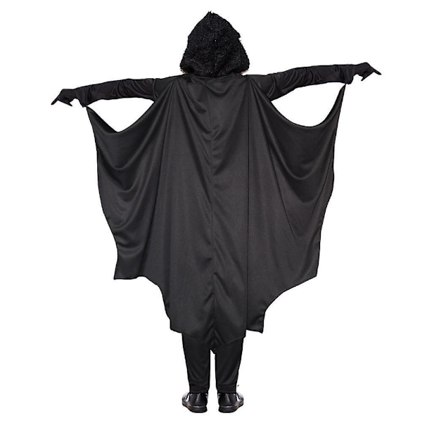 2022 Ny Halloween Barn Kostym Fladdermus Cape Bodysuit Cosplay Kostymer 150