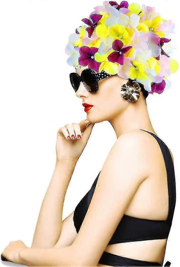 Fash Badehætte Petaler Fash Badehætte Retro Petaler Retro Badehætte Badehætte Fl Badehætte Badehætte
