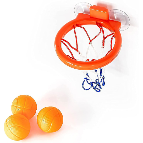 Kids Basketball Hoop Baby Bath Toys Basketball Water Game With Suction Cup Hoop And 3 Balls Included