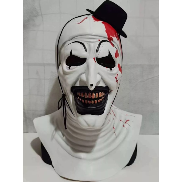 Art The Clown Cosplay - Elokuva Terrifier 2 - Puku ja Huppu MEN and Headgear 2 M