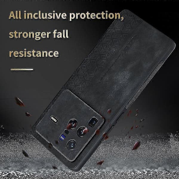 3D Præget Cover til Vivo X80 Pro Black