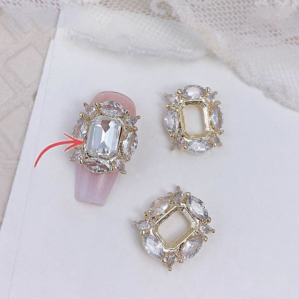 3D Nagelkonst Dekorationer Nagelkonst Berlocker Rosetter Nagelkonst Strass Nagel Pärlor 3246