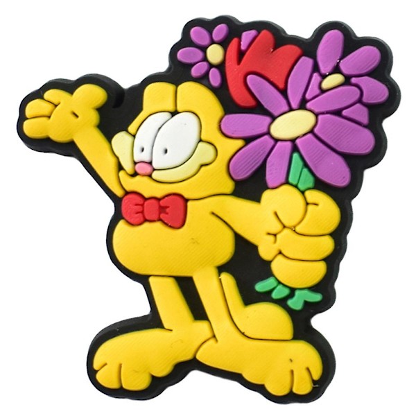 12 kpl Garfield söpö sarjakuva lihava kissa kengät Croc Jibbitz Charms DIY tarvikkeet kengän napit koristeet aikuiset lapset juhlapuolueet