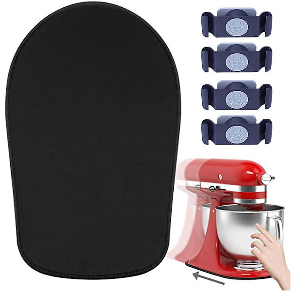 Mixer Mover för Kitchenaid Stand Mixer, 5-pack Mixer Slider Mat och Sladd Organizer