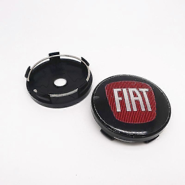 4 kpl 60 mm Fiat 500 pyörän keskiön pölykapselit vanteille pölytiivis suojus pölykapselit tunnus Punto Stilo Bravo Ducato Freemont 124 600 Boris