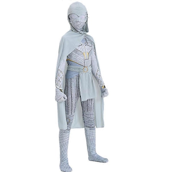 Knight cosplay kostym jumpsuit + cape + bälte Barn Halloween kostym 170