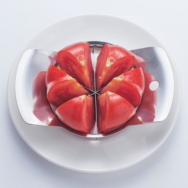 Appelsinkutter Tomatpotetkutter rustfritt stål 6 kniver Arbeidsbesparende Stor bekvemmelighet Skarpe kniver Frukt Pære Ferskenskjæring