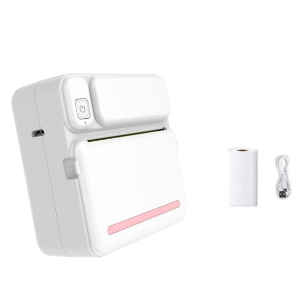 C19 termisk printer Bluetooth stregkodelabelmaskine til kontor kommerciel lomme Mini Bluetooth print Pink