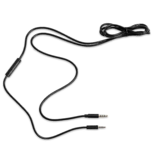 1,8 m kabel for Sennheiser Momentum 2.0 med volumkontroll og mikrofon - inline ledning - svart